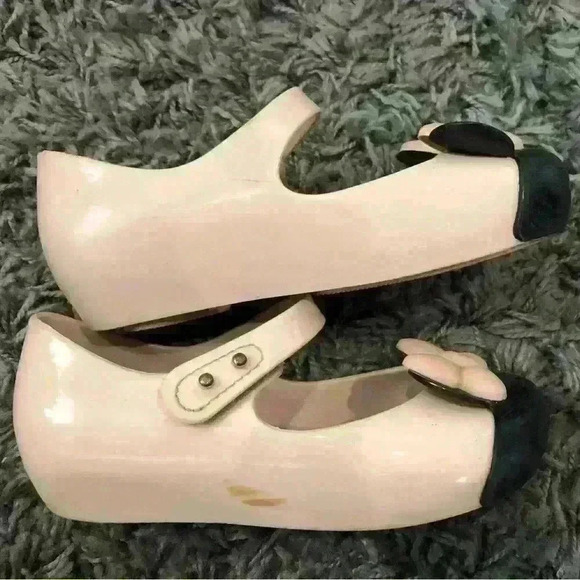Mini Melissa Minnie with Bow Ballerina Shoes Sz 10 - Picture 2 of 10
